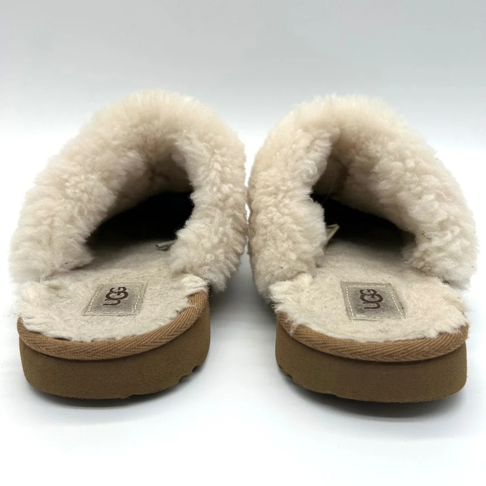 UGG Cozy II Slippers Kids 2 Chestnut Brown Suede Sheepskin Wool Slip On 1019065K